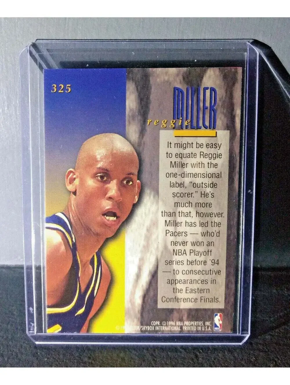1995-96 Reggie Miller #325 Ultra Encore Basketball Card